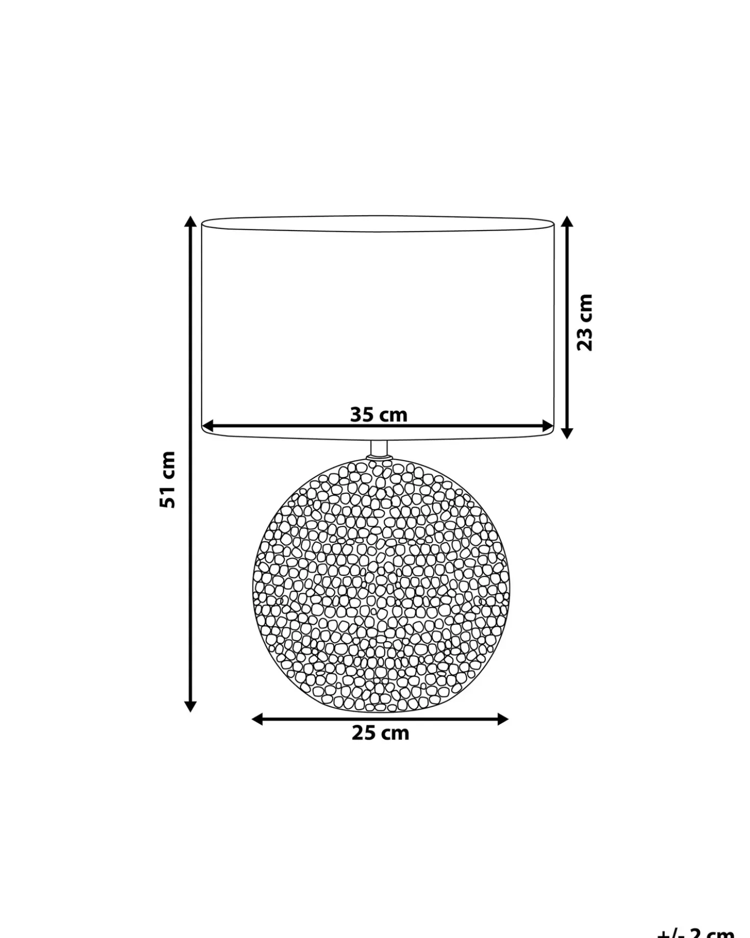 Lampada da tavolo NASVA Ceramica Argento