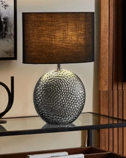 Lampada da tavolo NASVA Ceramica Argento