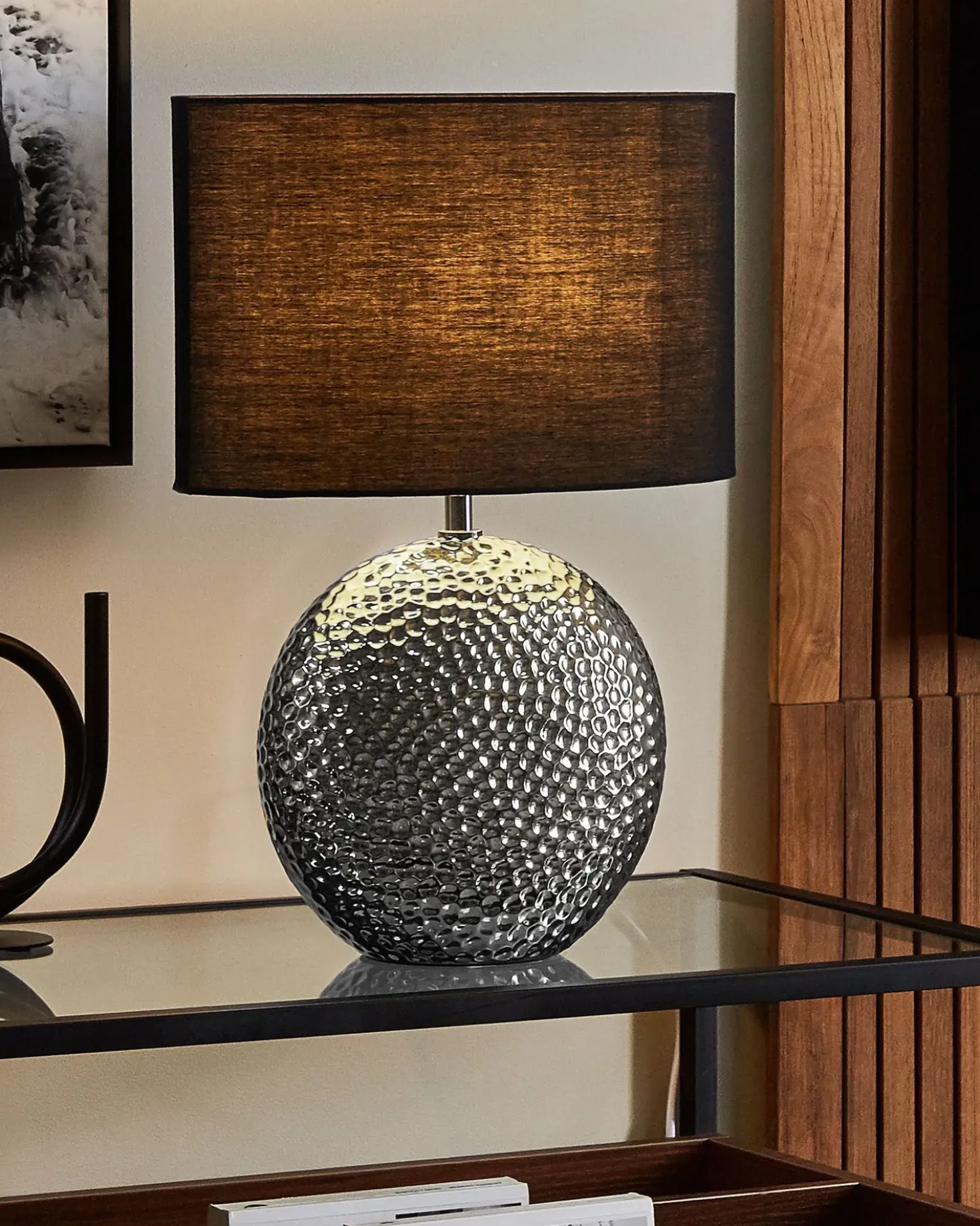 Lampada da tavolo NASVA Ceramica Argento