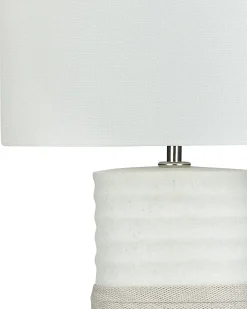 Lampada da tavolo NAVIA Porcellana Beige chiaro