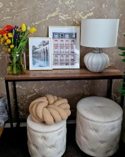 Lampada da tavolo NERIS Ceramica Bianco sporco