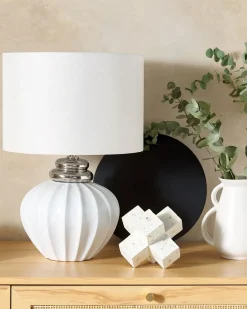 Lampada da tavolo NERIS Ceramica Bianco sporco