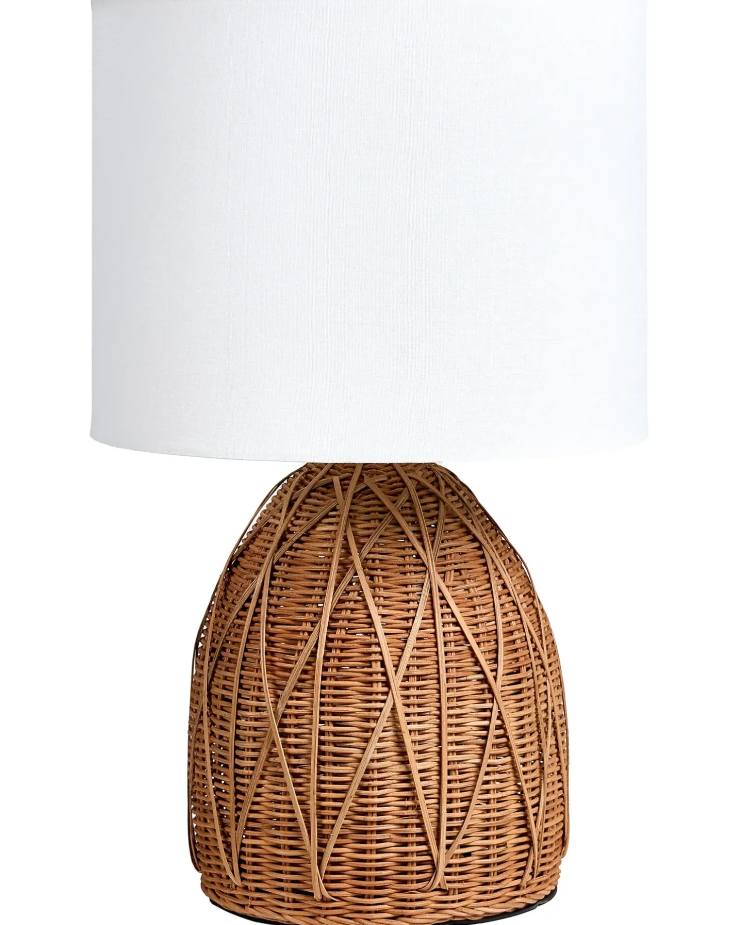 Lampada da tavolo NILWALA Rattan Naturale