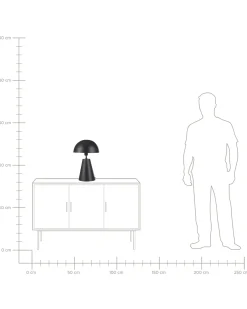 Lampada da tavolo PALMIET Metallo Nero