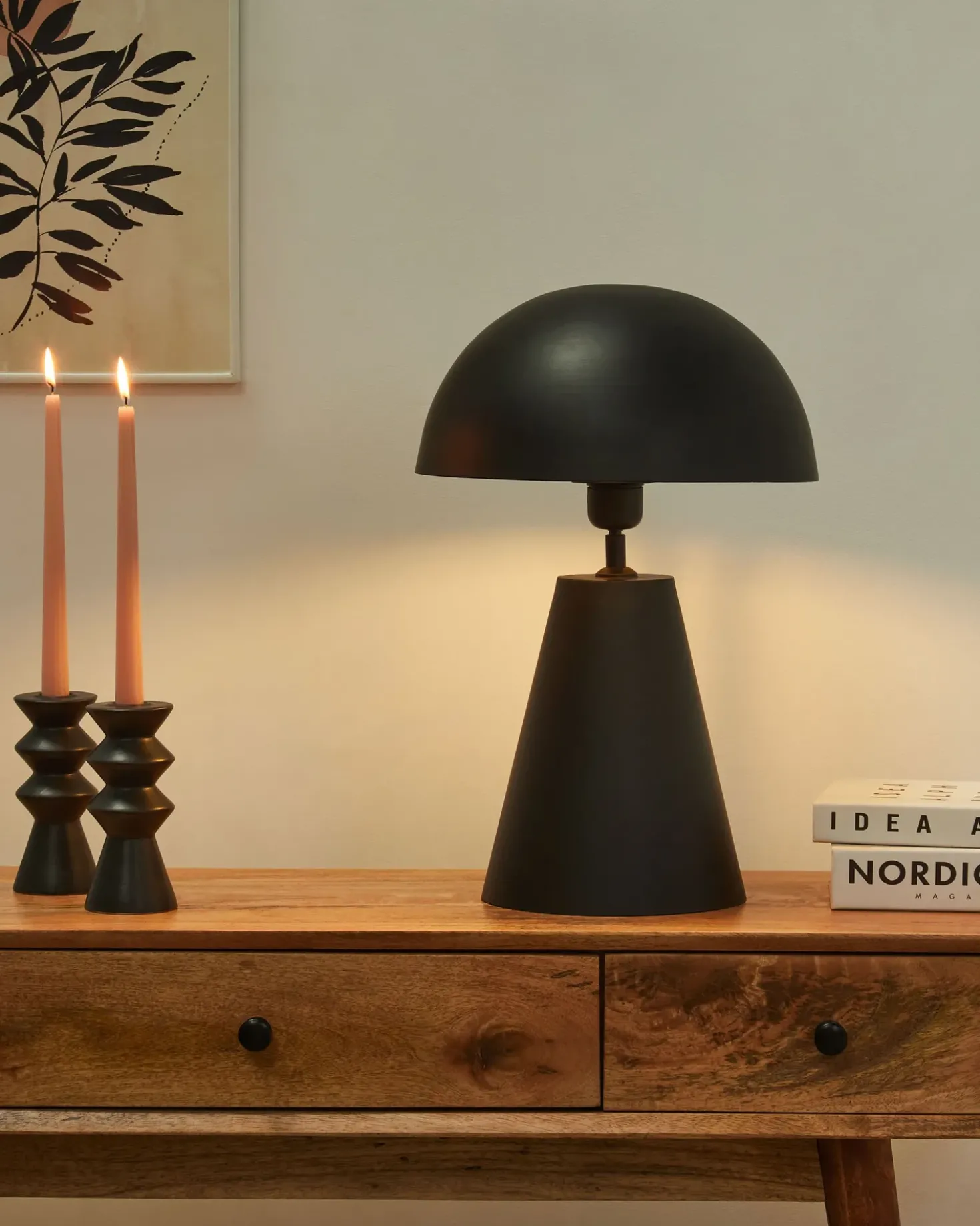 Lampada da tavolo PALMIET Metallo Nero