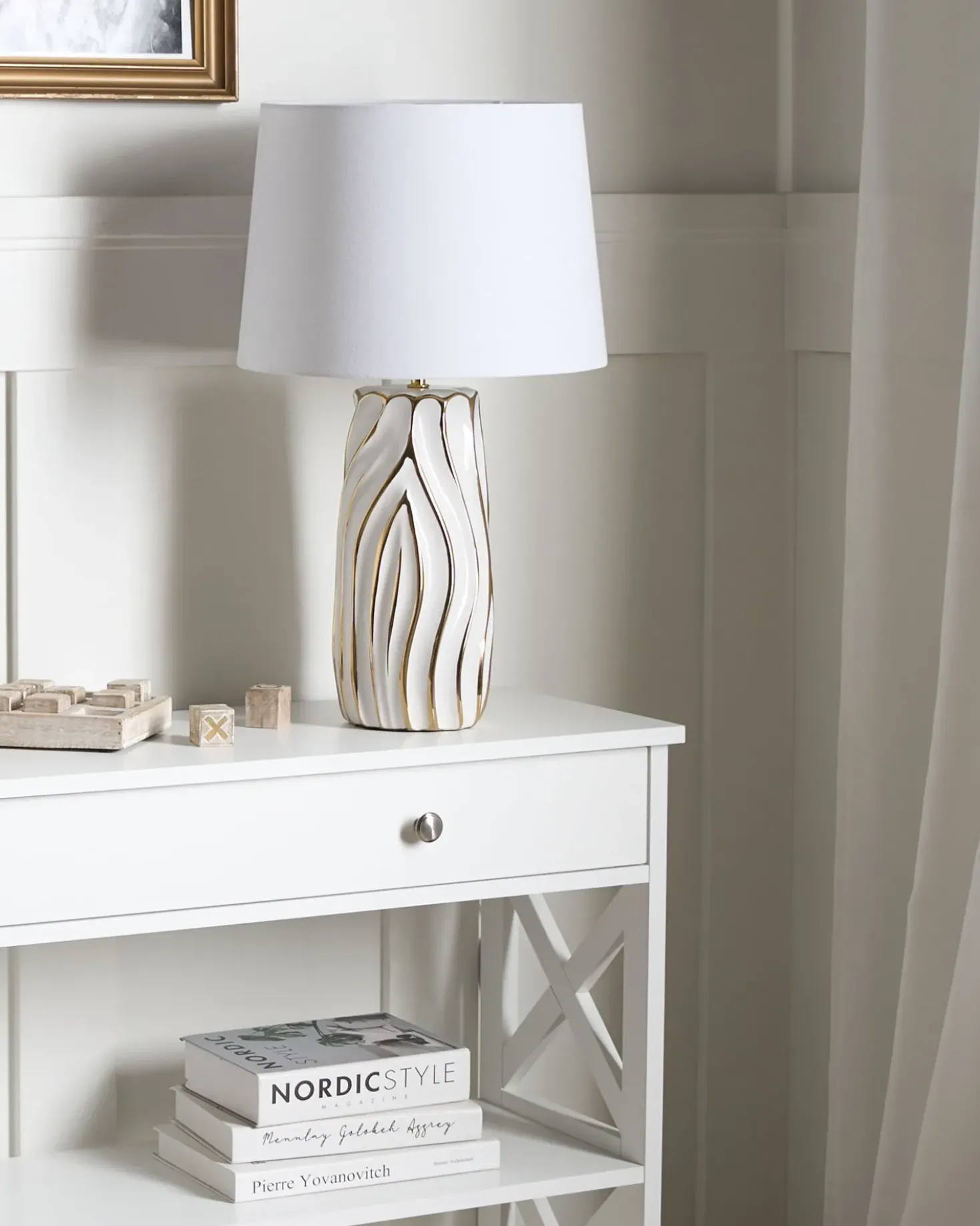 Lampada da tavolo PATUCA Ceramica Bianco