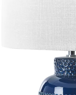 Lampada da tavolo PERLIS Ceramica Blu marino