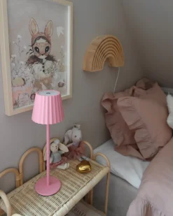 Lampada da tavolo POMBEIRO Metallo Rosa pastello