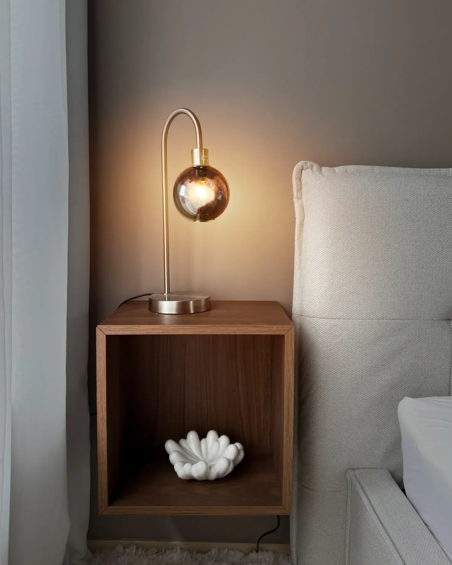 Lampada da tavolo RAMIS Metallo Argento