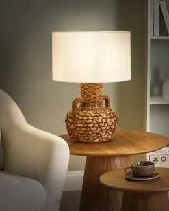 Lampada da tavolo RENARD Corda di carta Naturale