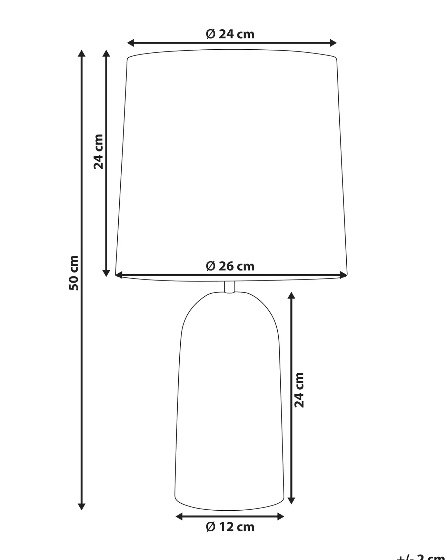 Lampada da tavolo SALIENTE Ceramica Bianco sporco