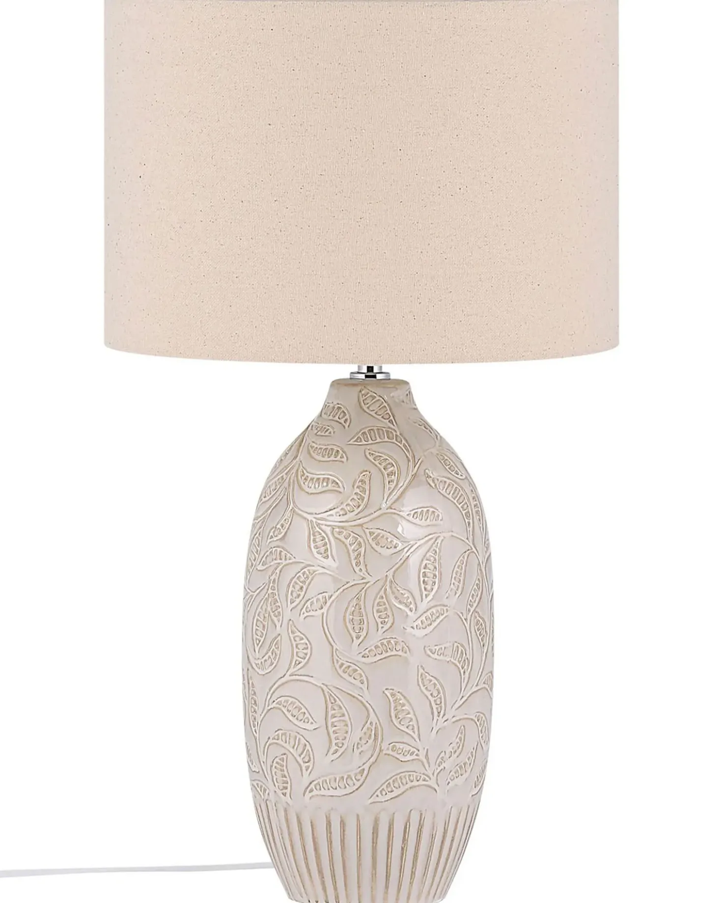 Lampada da tavolo SALZA Ceramica Beige