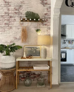 Lampada da tavolo SALZA Ceramica Beige