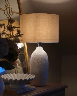 Lampada da tavolo SALZA Ceramica Beige