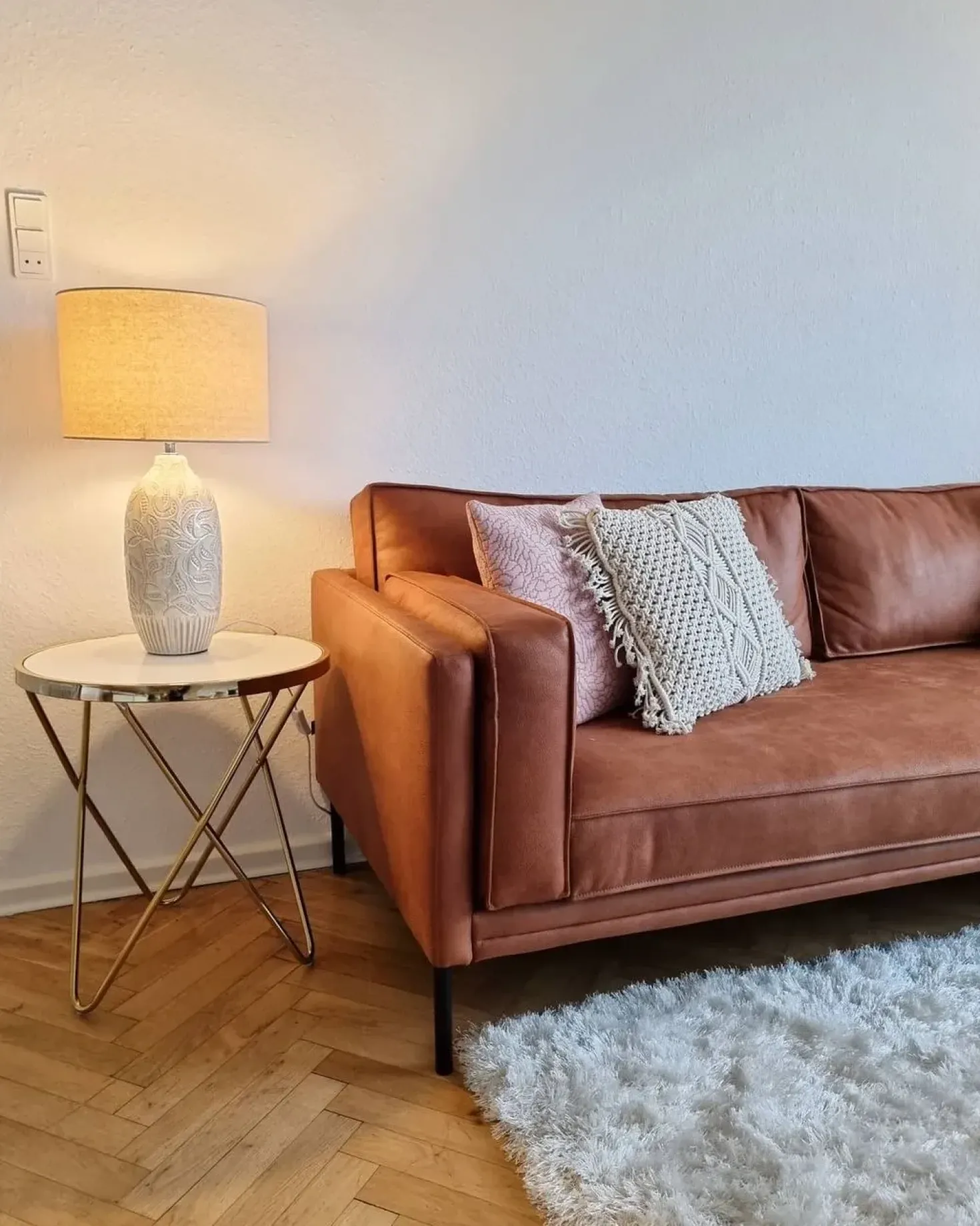 Lampada da tavolo SALZA Ceramica Beige