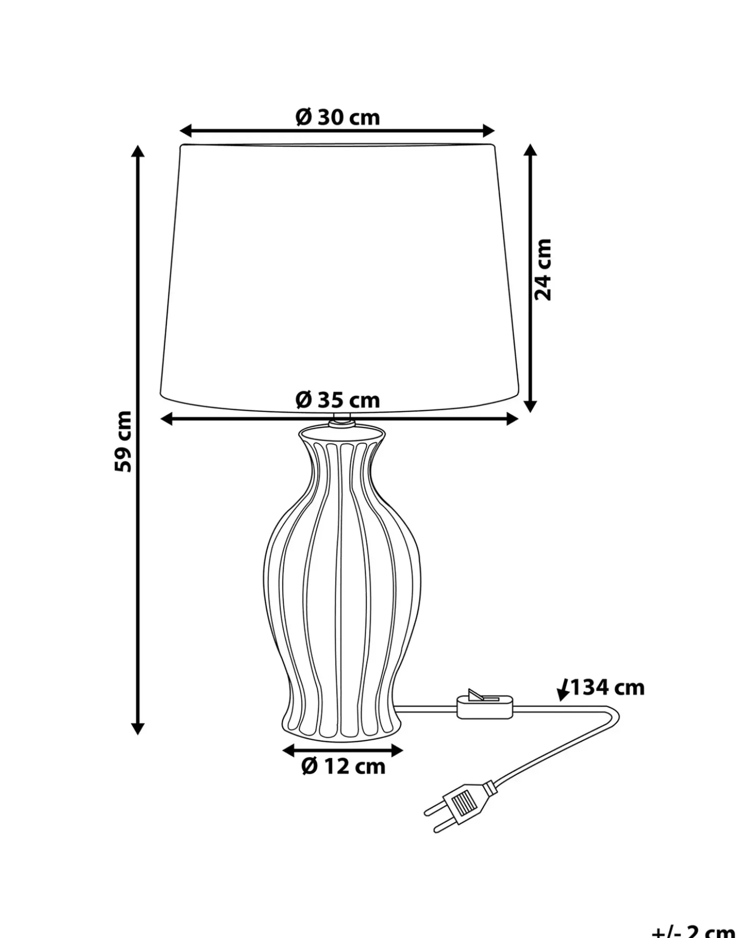 Lampada da tavolo SAMINA Ceramica Verde