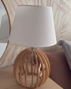 Lampada da tavolo SAMO Marrone/Bianco