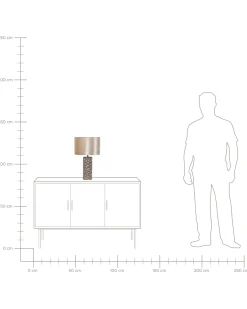 Lampada da tavolo SANKURU Ceramica Oro