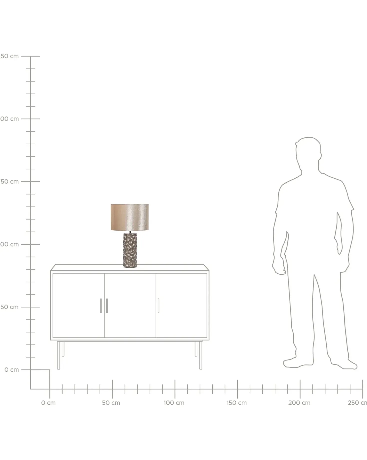 Lampada da tavolo SANKURU Ceramica Oro