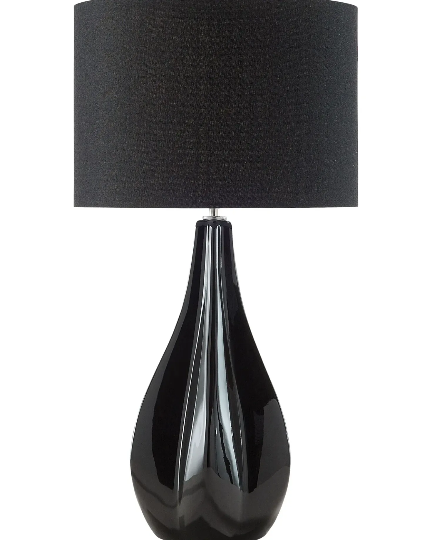 Lampada da tavolo SANTEE Porcellana Nero