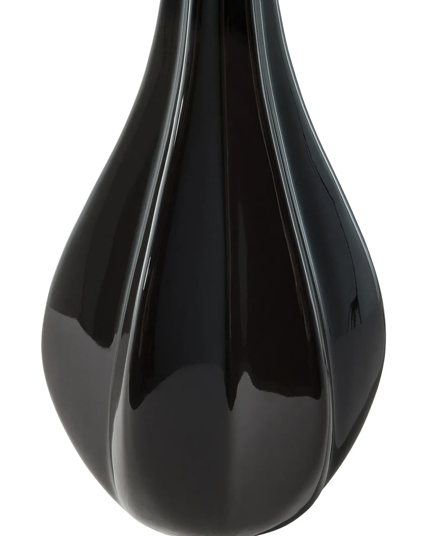 Lampada da tavolo SANTEE Porcellana Nero