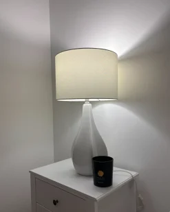 Lampada da tavolo SANTEE Porcellana Bianco sporco