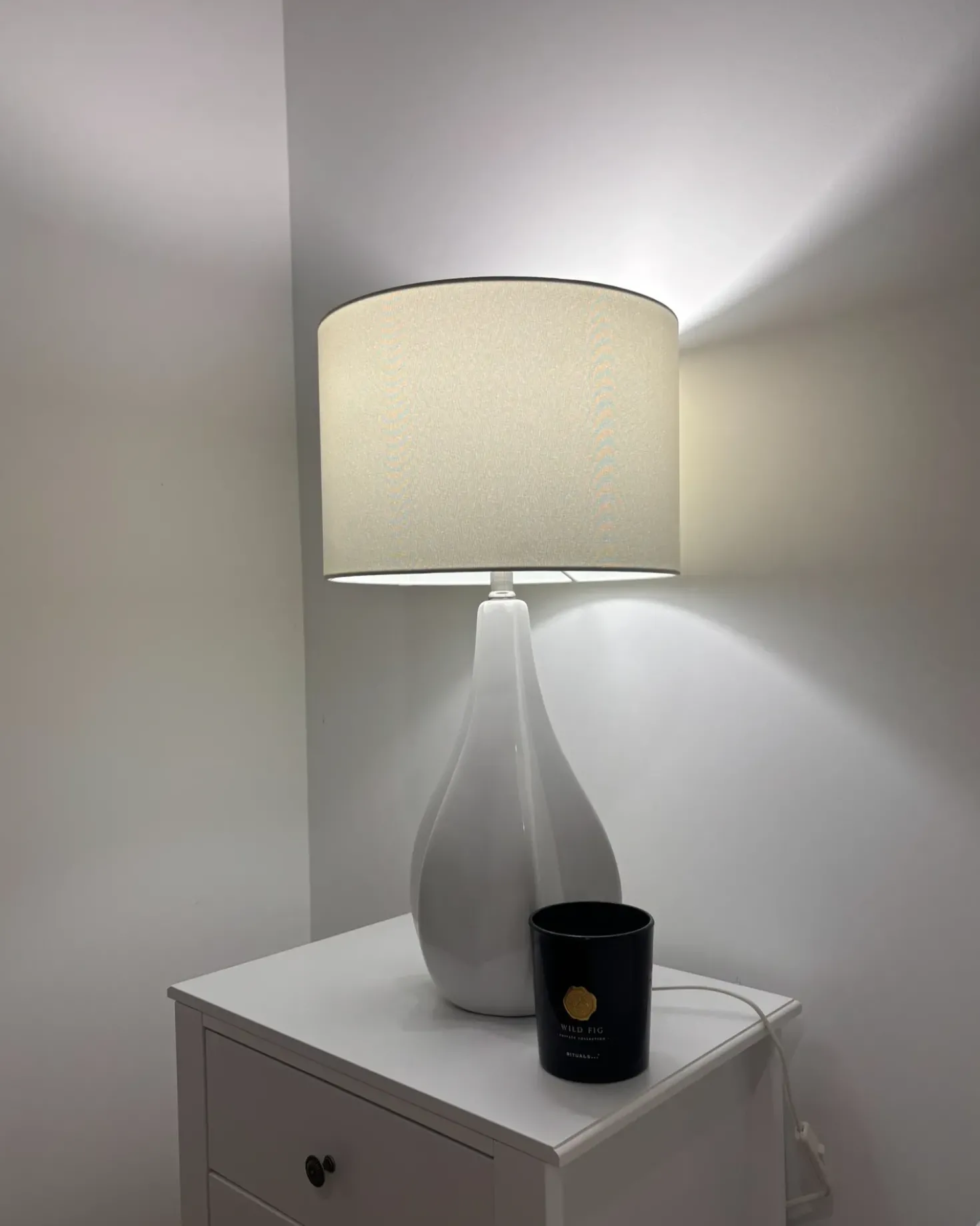 Lampada da tavolo SANTEE Porcellana Bianco sporco
