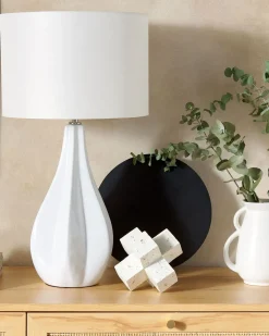 Lampada da tavolo SANTEE Porcellana Bianco sporco