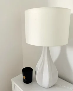 Lampada da tavolo SANTEE Porcellana Bianco sporco