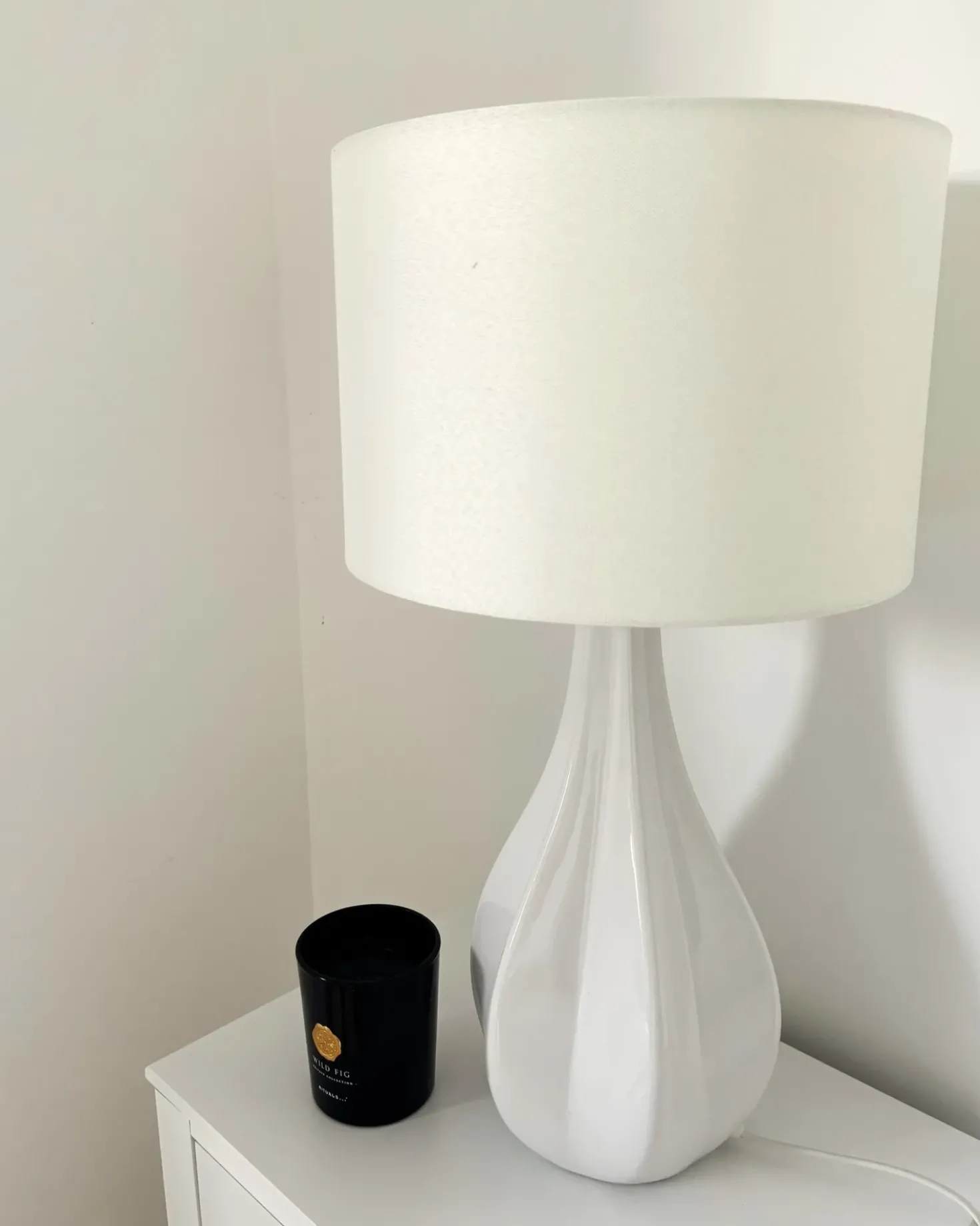 Lampada da tavolo SANTEE Porcellana Bianco sporco