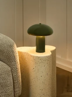 Lampada da tavolo SANYA Metallo Verde scuro