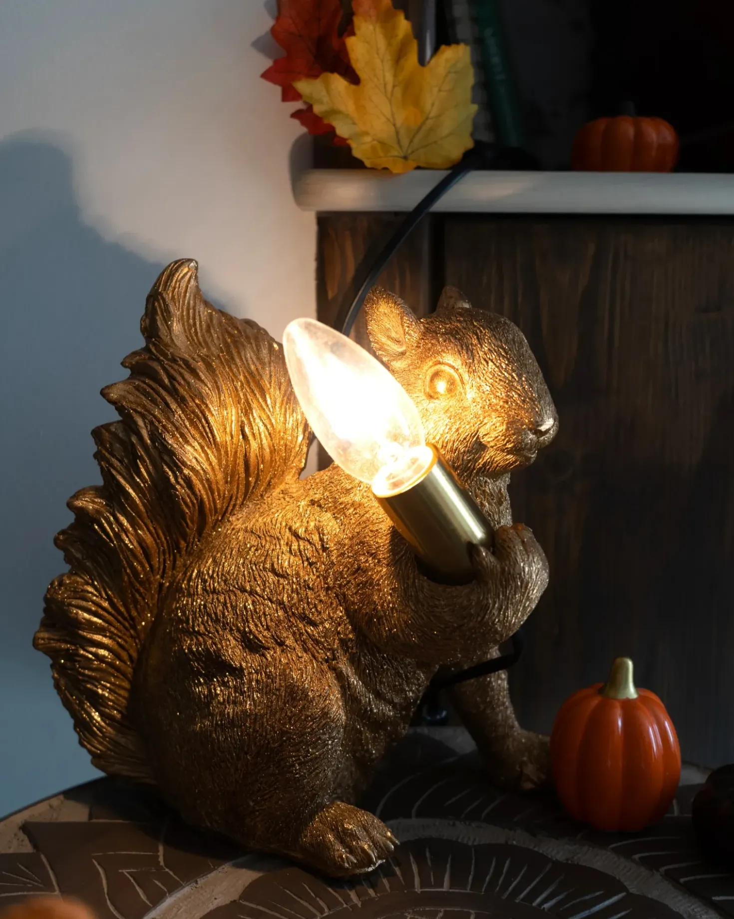 Lampada da tavolo Scoiattolo PINOLI Oro