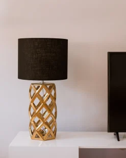 Lampada da tavolo SELJA Ceramica Oro