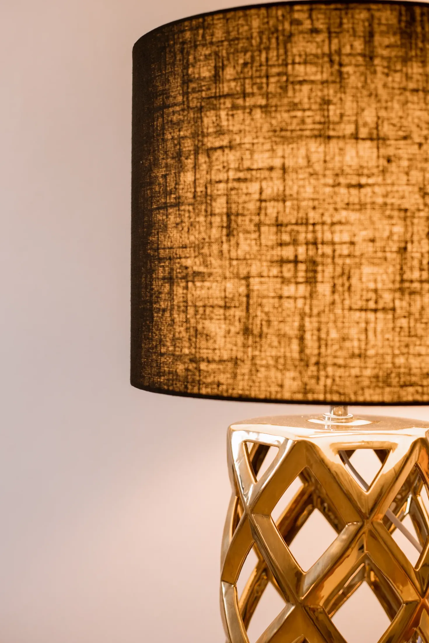 Lampada da tavolo SELJA Ceramica Oro