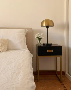 Lampada da tavolo SENETTE Metallo Nero/Oro