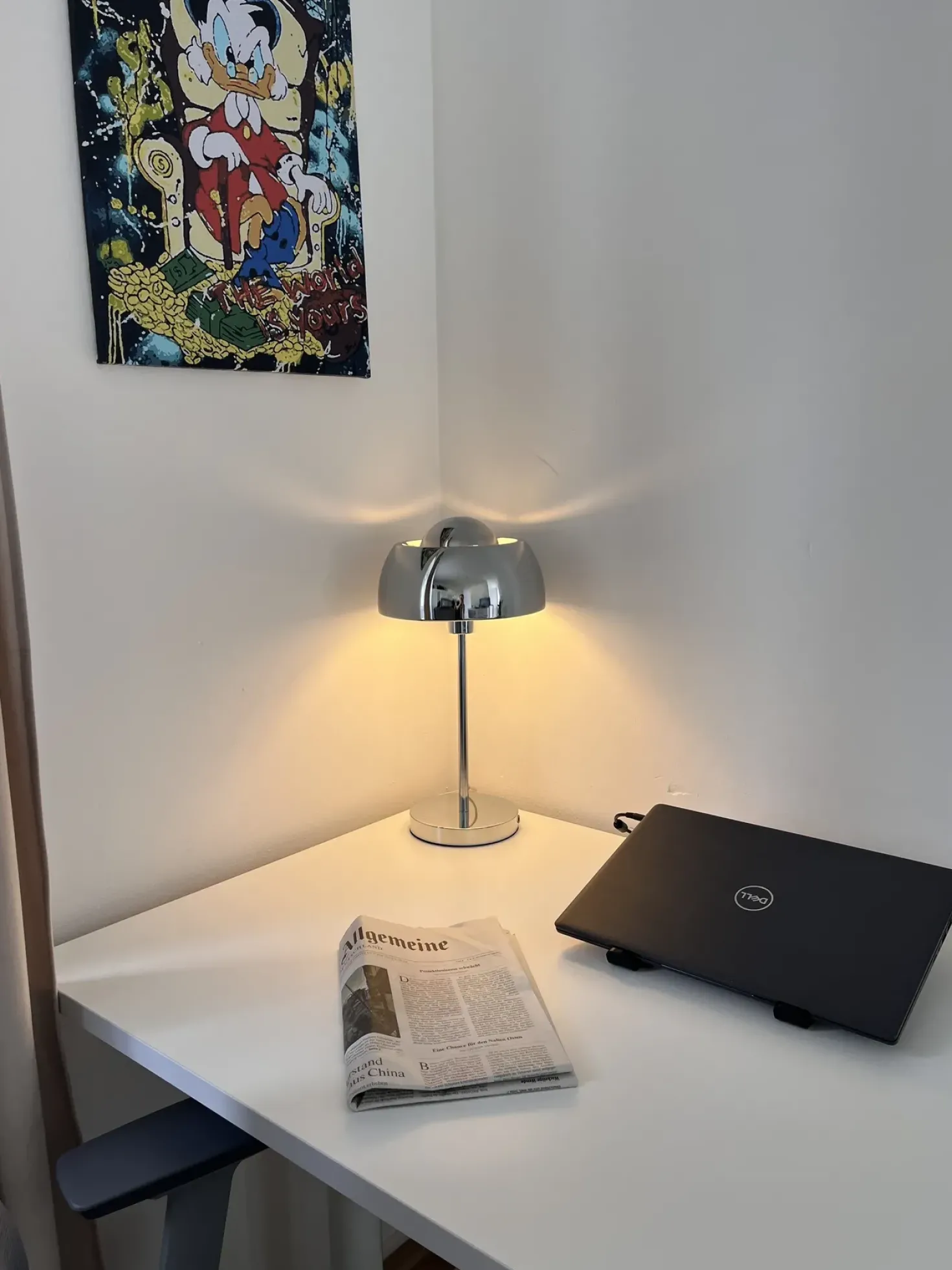 Lampada da tavolo SENETTE Metallo Argento