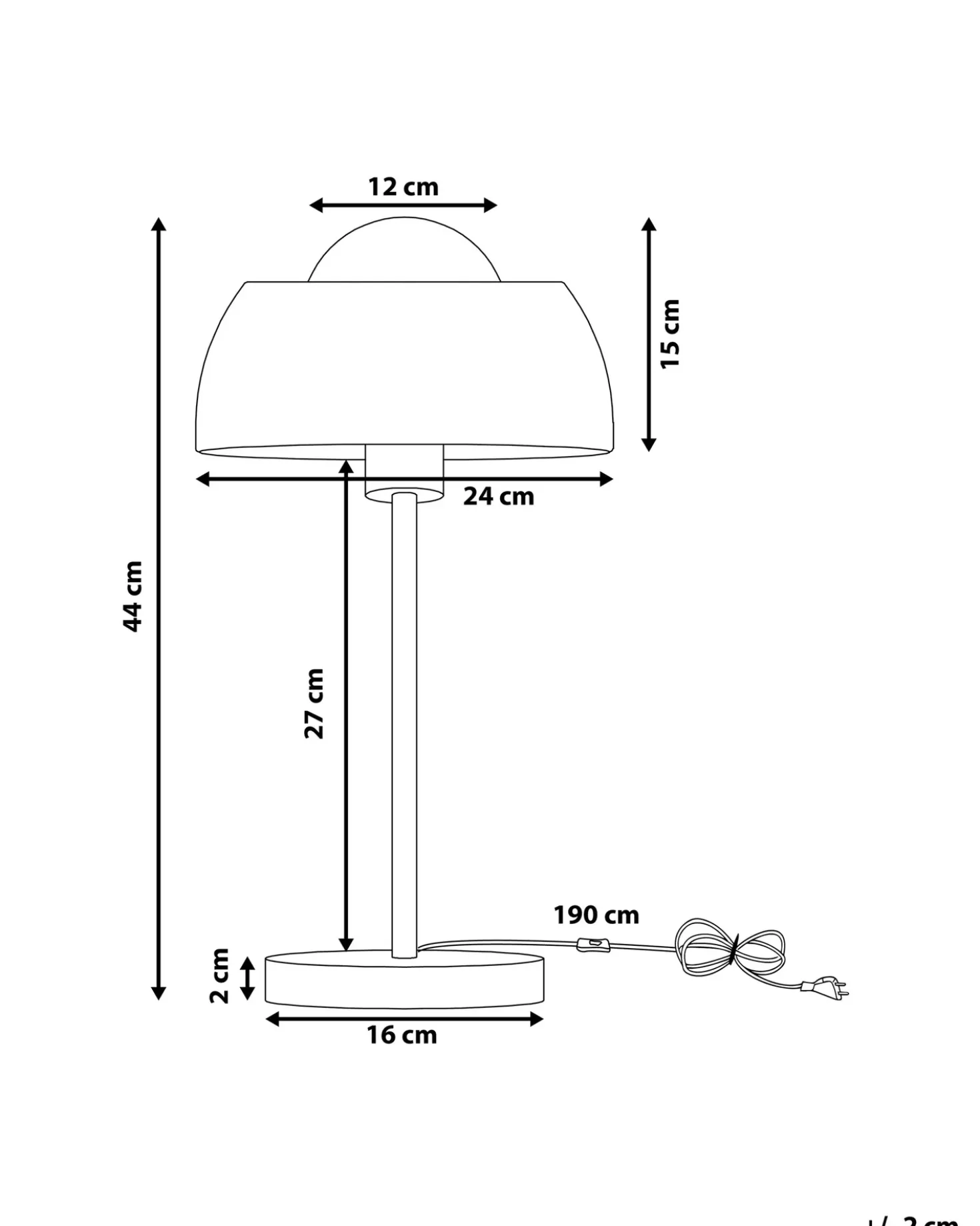 Lampada da tavolo SENETTE Metallo Argento