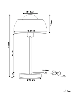Lampada da tavolo SENETTE Metallo Oro
