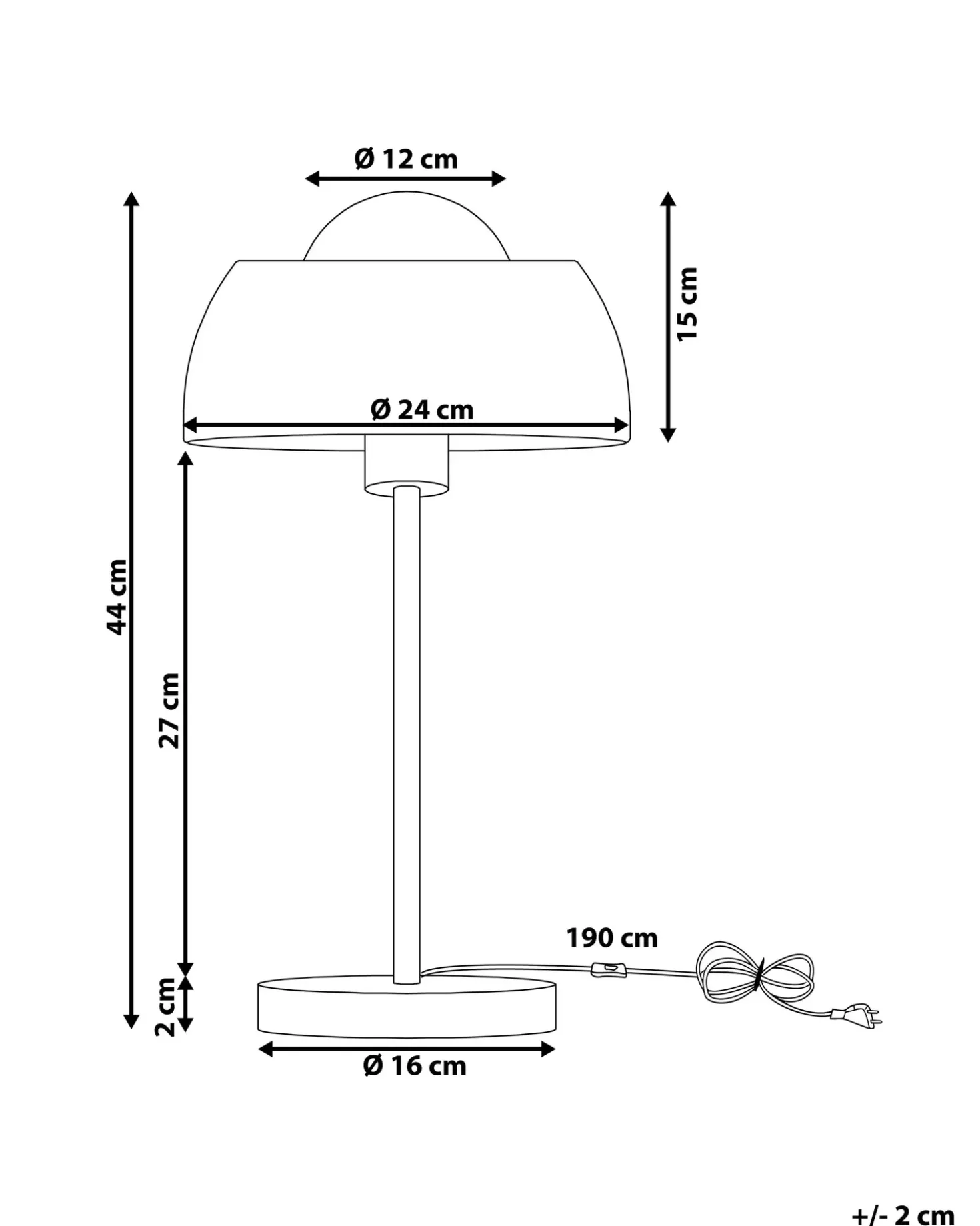 Lampada da tavolo SENETTE Metallo Oro
