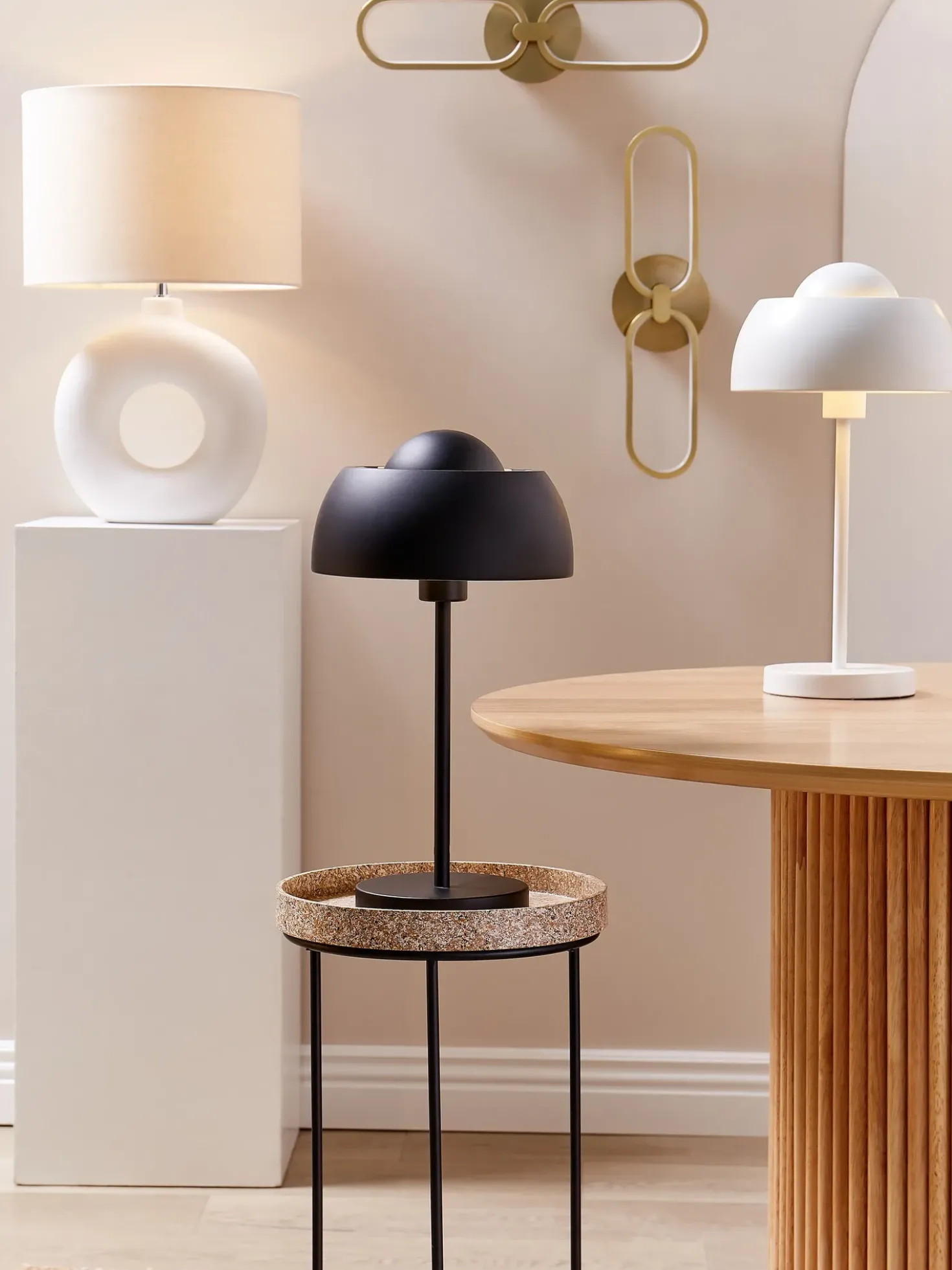 Lampada da tavolo SENETTE Metallo Nero