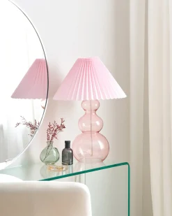 Lampada da tavolo SENGWA Vetro Rosa