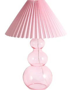 Lampada da tavolo SENGWA Vetro Rosa