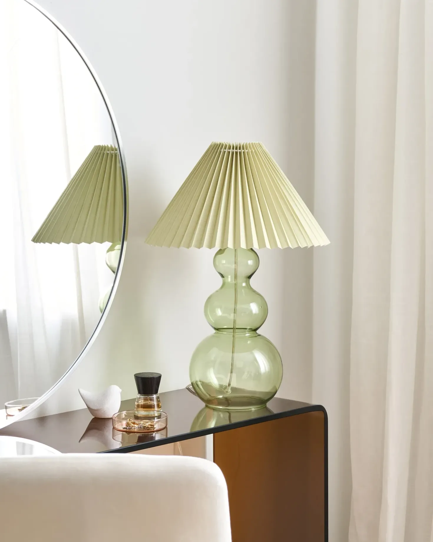Lampada da tavolo SENGWA Vetro Verde