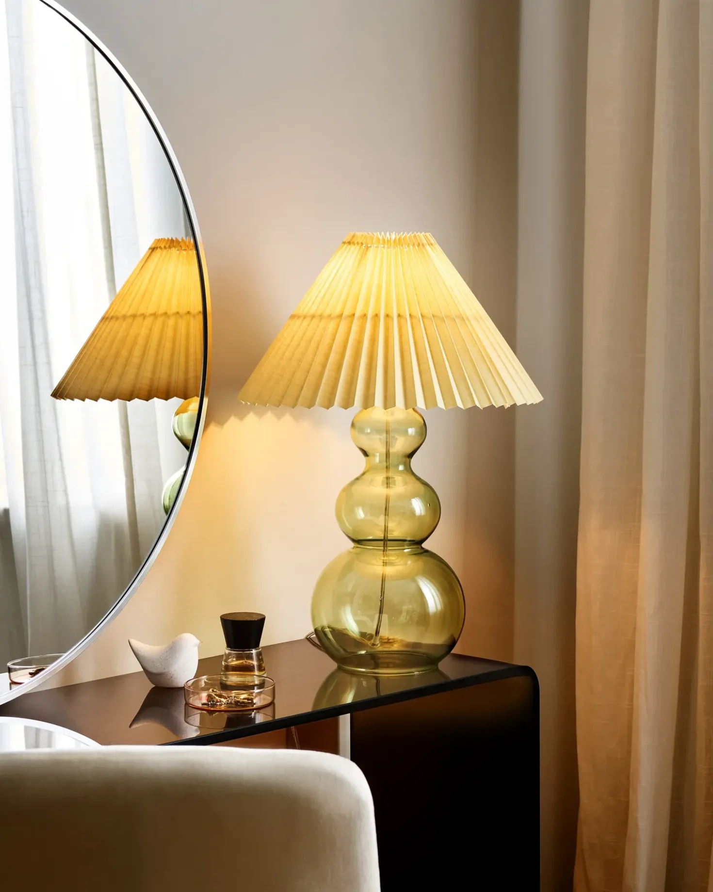 Lampada da tavolo SENGWA Vetro Verde