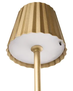 Lampada da tavolo senza fili a LED ABARO con dimmer Metallo Oro