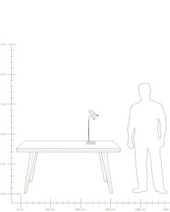 Lampada da tavolo senza fili a LED MUSCA con dimmer Bianco