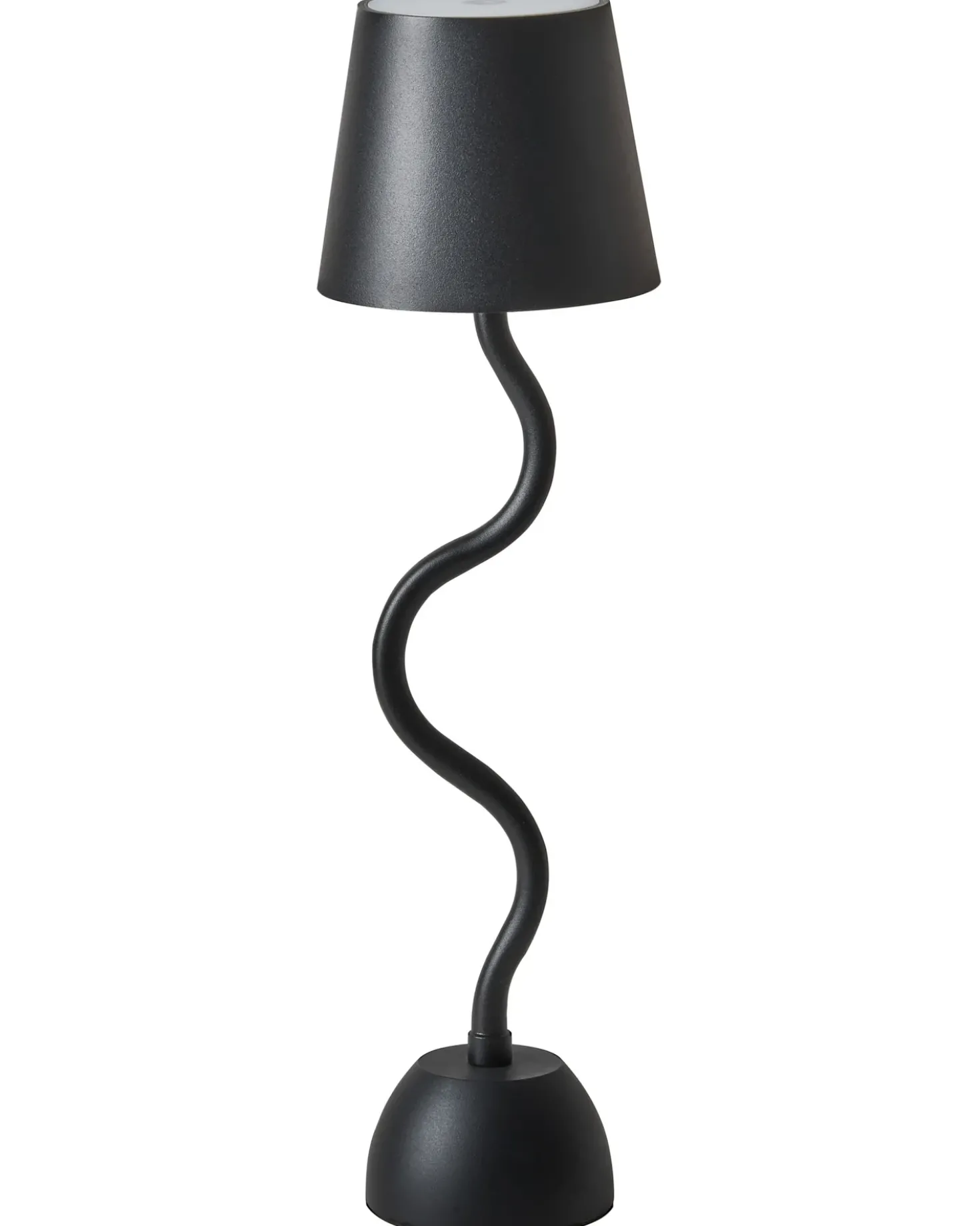 Lampada da tavolo senza fili a LED VOUGA con dimmer Metallo Nero