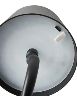 Lampada da tavolo senza fili a LED VOUGA con dimmer Metallo Nero