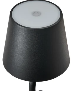 Lampada da tavolo senza fili a LED VOUGA con dimmer Metallo Nero