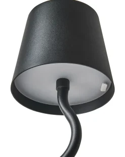 Lampada da tavolo senza fili a LED VOUGA con dimmer Metallo Nero